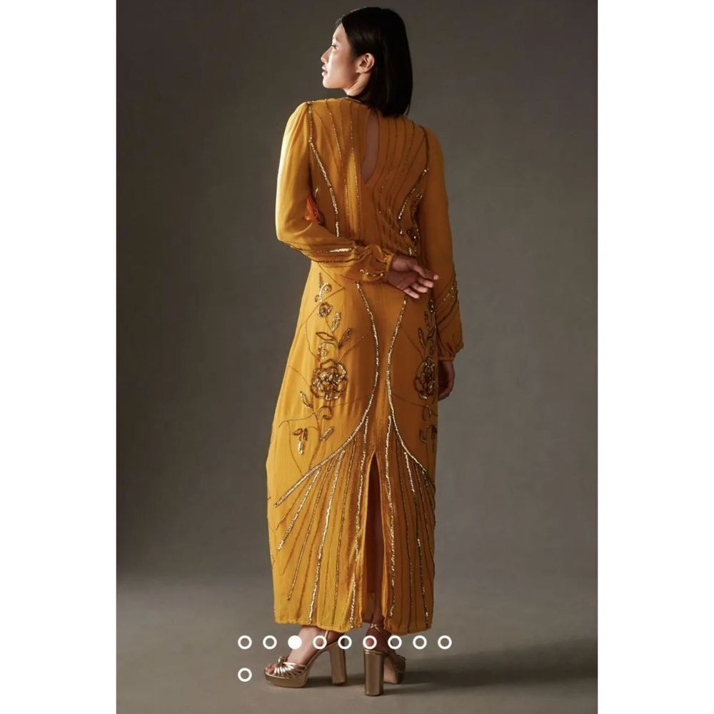 New Anthropologie Let Me Be Juliet Sheer Maxi Dress Size Small
